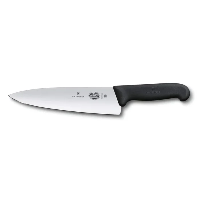 Coltello da chef FIBROX 20 cm, nero, plastica, Victorinox