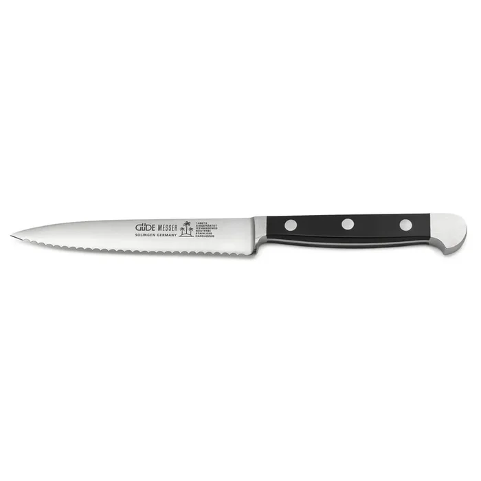 Coltello per verdure ALPHA POM 13 cm, nero, Güde