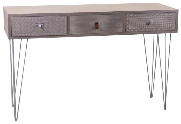 Consolle 3 Cassetti in Legno e MDF Milo
