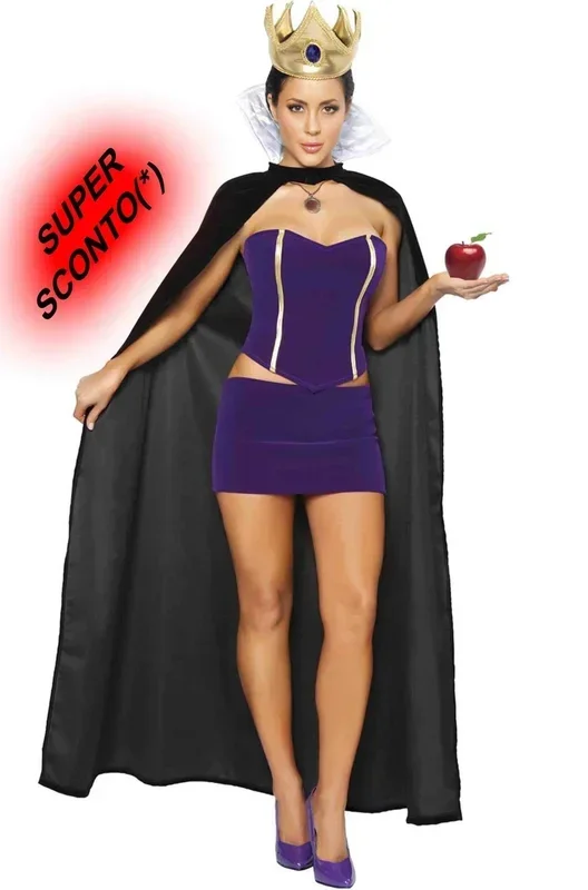 Costume da strega Grimilde con cappa donna adulta