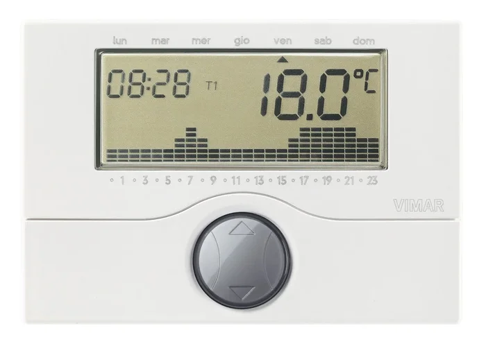 CRONOTERMOSTATO VIMAR PROGRAMMABILE A BATTERIA 01910