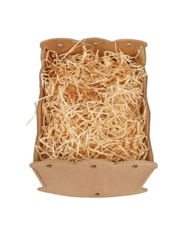 Culla con paglia 20x10x15,5cm per presepe