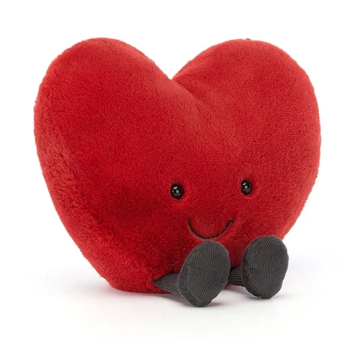 Cuore piccolo Divertente peluches 11x12cm