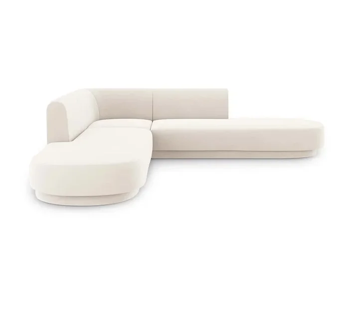 Divano MILEY 5 posti 248x248cm in velluto