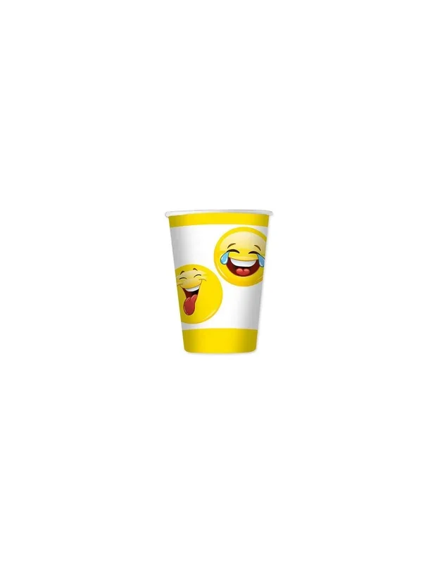 EMOTICONS BICCHIERI CARTA PZ.8