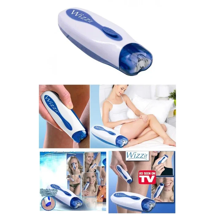 EPILATORE WIZZ IT PORTATILE WIZZIT DEPILATORE DONNA KIT MANICURE CON ASTUCCIO