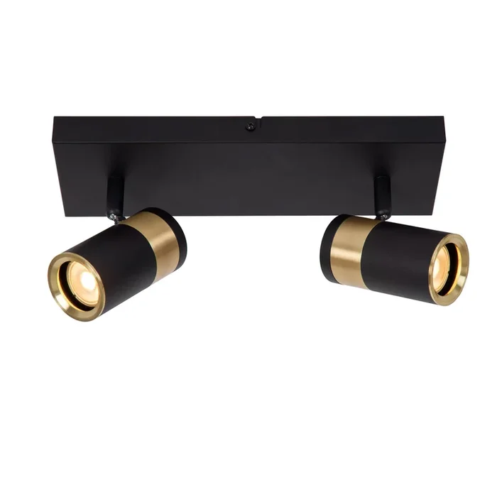 Faretto da soffitto in metallo con doppio diffusore orientabile Gorik – 40W