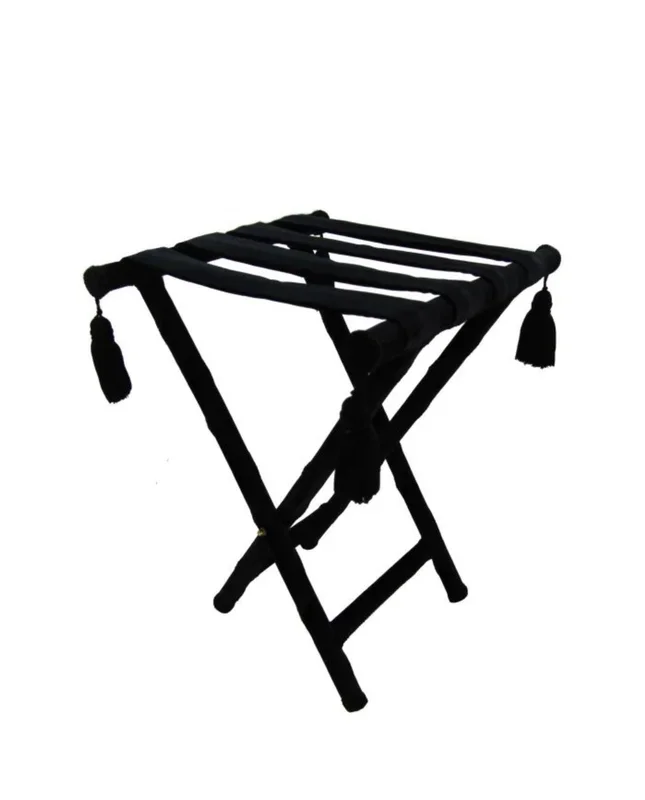 Flexible portavassoio in velluto colore nero