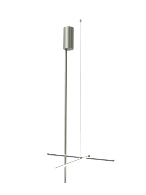 Flos Coordinates Ceiling Long 1 Lampada led A Sospensione a luce diffusa Argent Moon