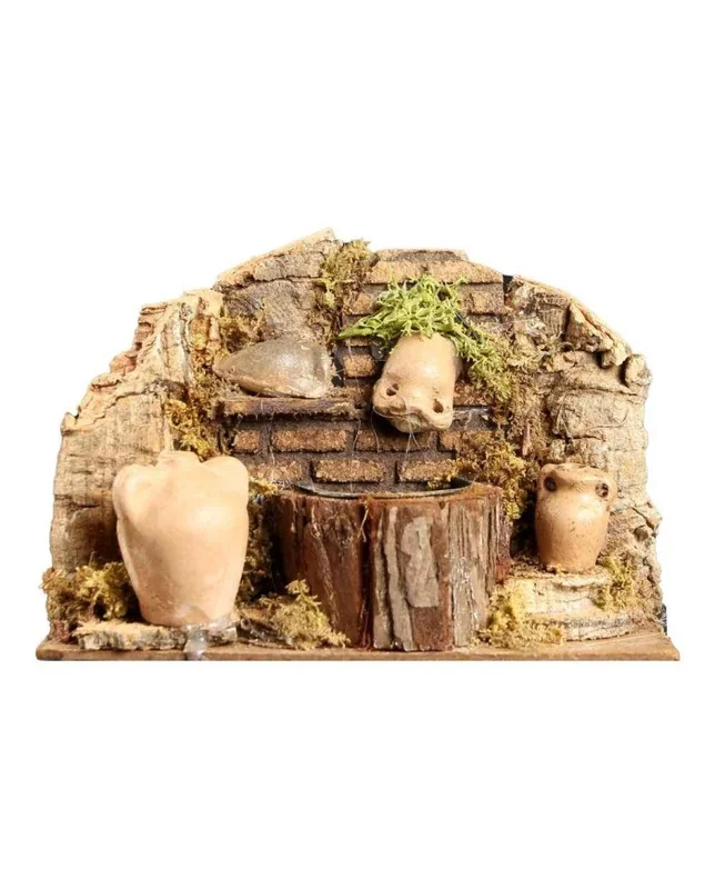 Fontana da presepe con anfore 15X10X11
