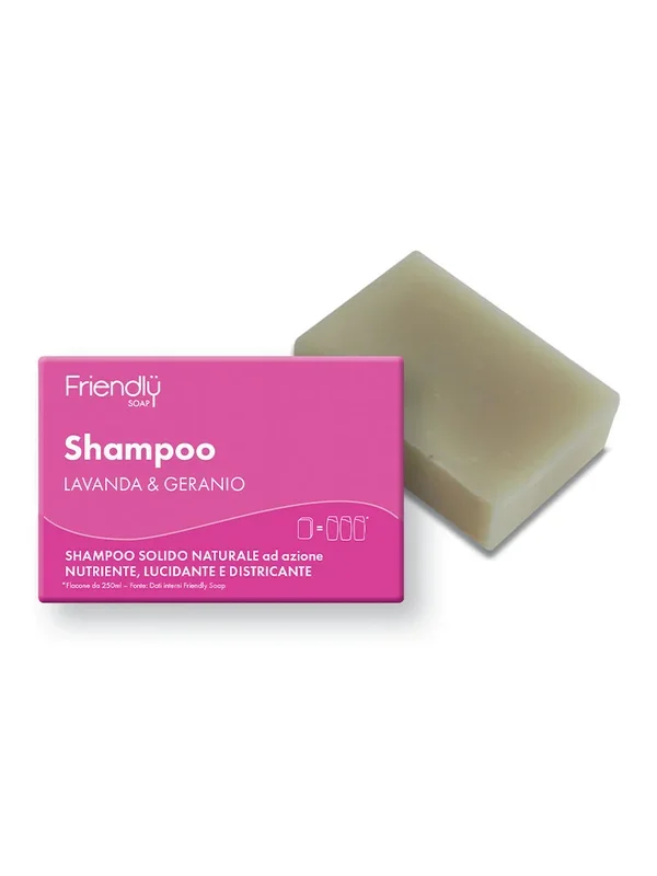 FRIENDLY SOAP SHAMPOO SOLIDO NUTRIENTE LAVANDA E GERANIO