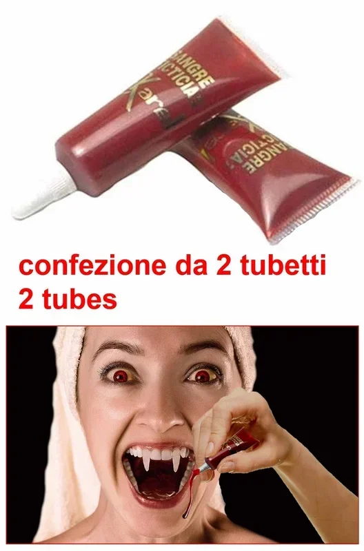 FX Sangue finto teatrale liquido (per vampiri) ad acqua 15ml