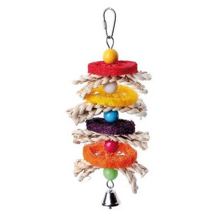 Gioco per uccelli in luffa e spighe di grano – Carioca