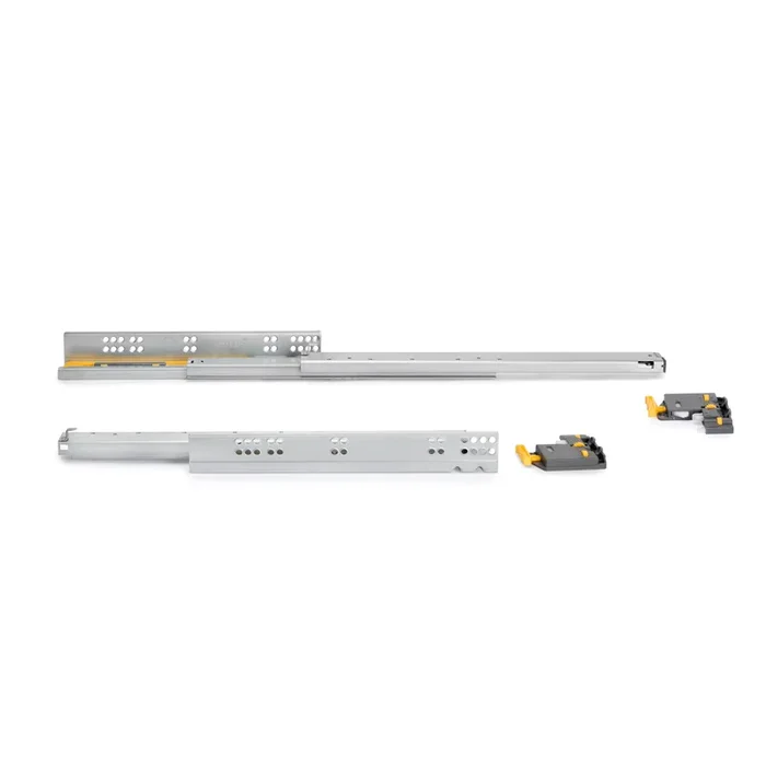 Guide Cassetto con Estrazione Soft 340 mm in Acciaio Emuca Bianco