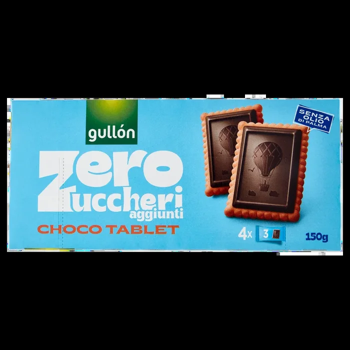 Gullón Zero Zuccheri aggiunti Choco Tablet 4 x 37,5 g