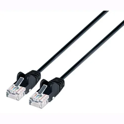 Intellinet Cavo patch di rete Cat6 UTP Thin 0,5 m Nero