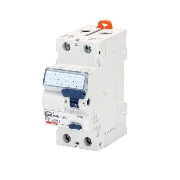 INTERRUTTORE DIFFERENZIALE PURO IDP 2P 25A TIPO ISTANTANEO IDN 0,03A 2 MODULI GEWISS GWD4817