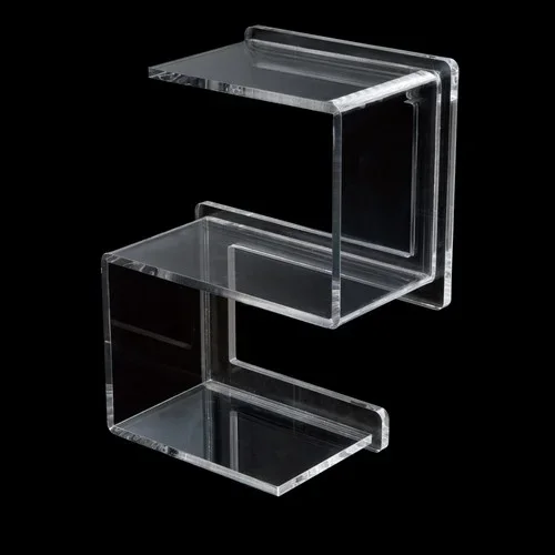 K163-C-NR Scaffale cromato in plexiglass nero TL BATH