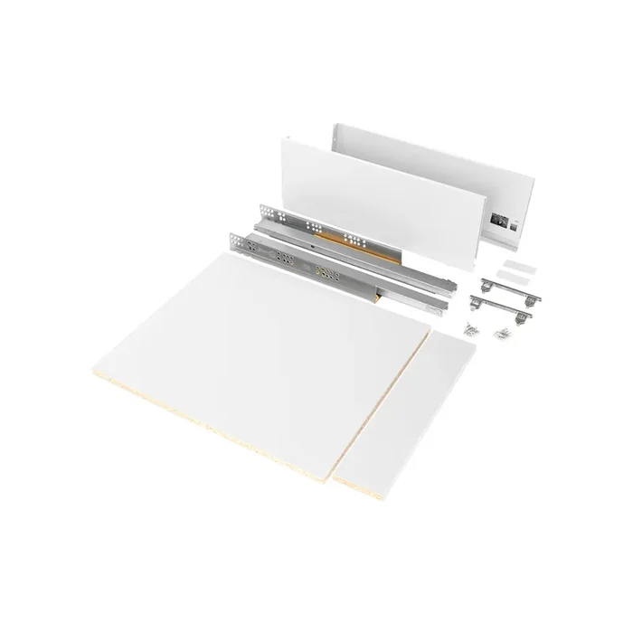Kit Cassetto per Cucina o Bagno Vertex H178 mm con Pannelli Inclusi Larghezza 450 Bianco Emuca