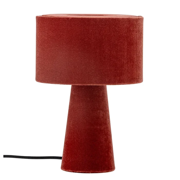 Lampada da tavolo Emmie, rossa, poliestere