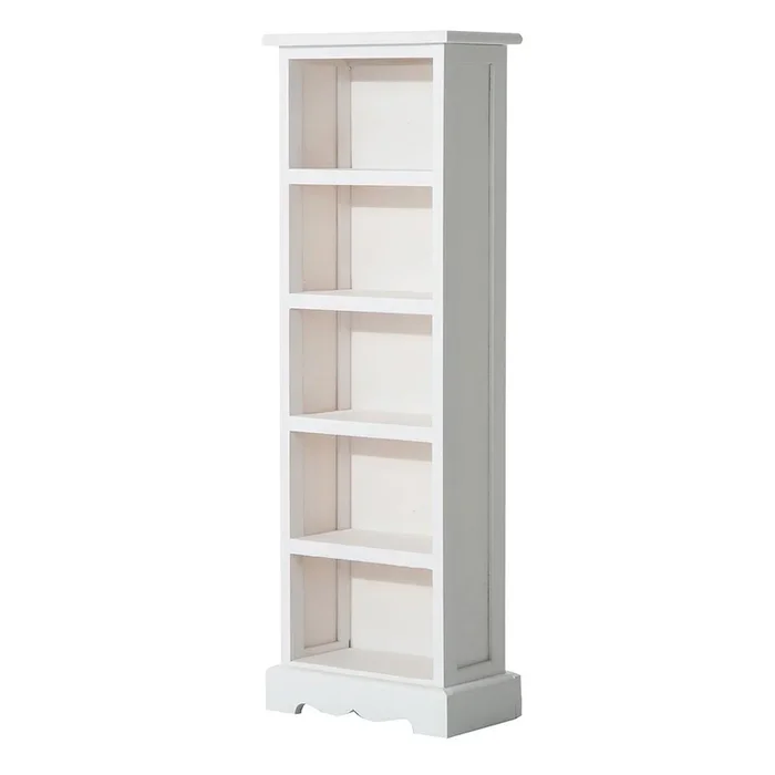Libreria 5 Ripiani in Legno 30x17x90 cm Bianco