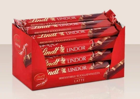 Lindt Snack Lindor Cioccolato al Latte 38 Gr Conf. 24 Pz