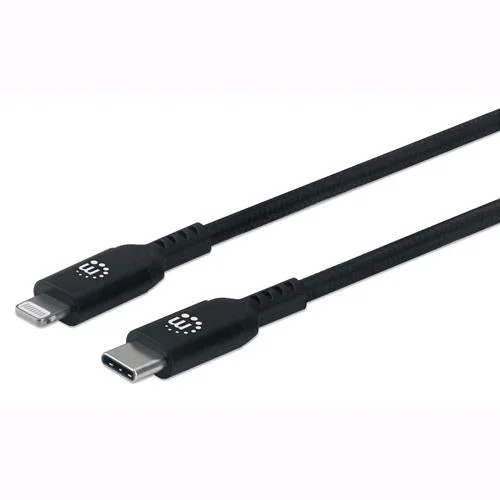 Manhattan Cavo di Ricarica e Sincronizzazione USB-C™ a Lightning® 0,5m Nero