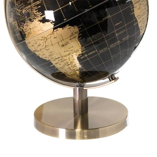 Mappamondo vintage oro e nero idea regalo