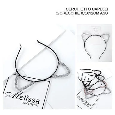 Melissa – Cerchietto Capelli C/Orecchie 0.5x12Cm