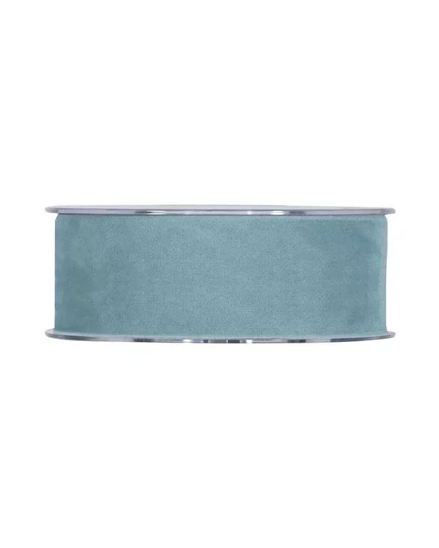 NASTRO DOUBLE VELVET – H.4 CM X 7 MT – CELESTE