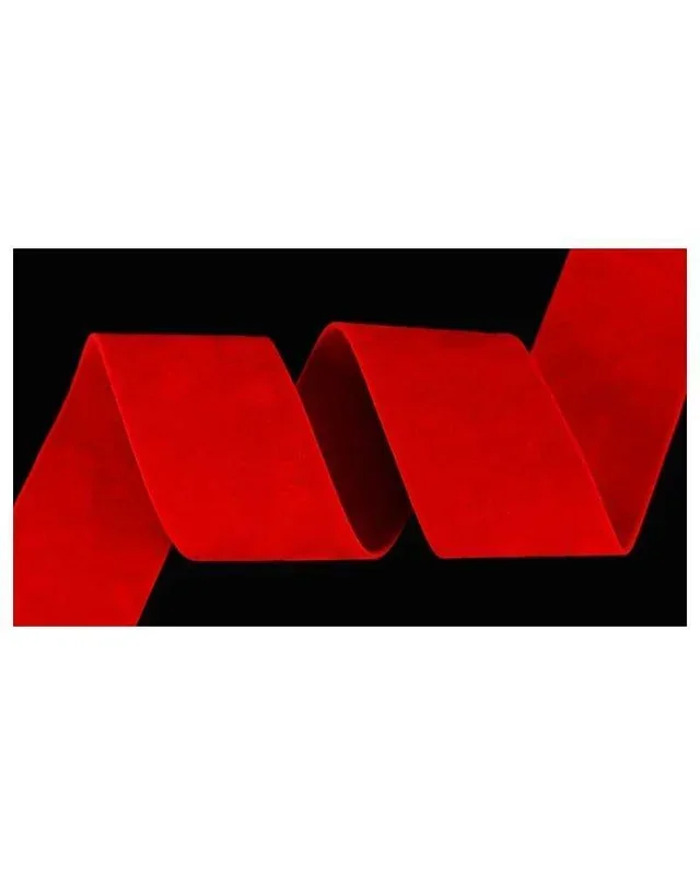 NASTRO IN VELLUTO – H.4 CM X 15 MT – ROSSO