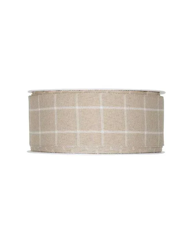 NASTRO QUADRI – H.2 CM X 20 MT – BEIGE