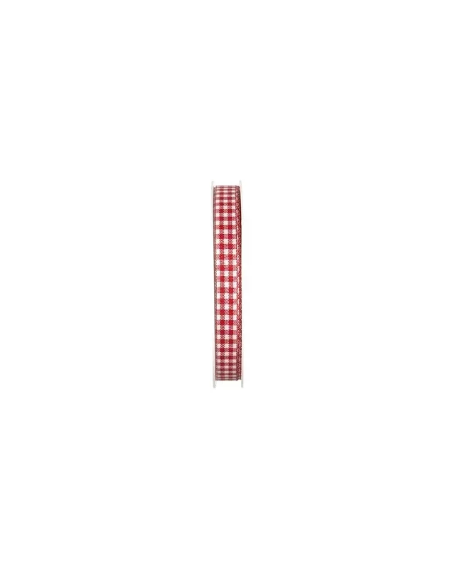 Nastro Vichy Cotton 10x25mt Rosso