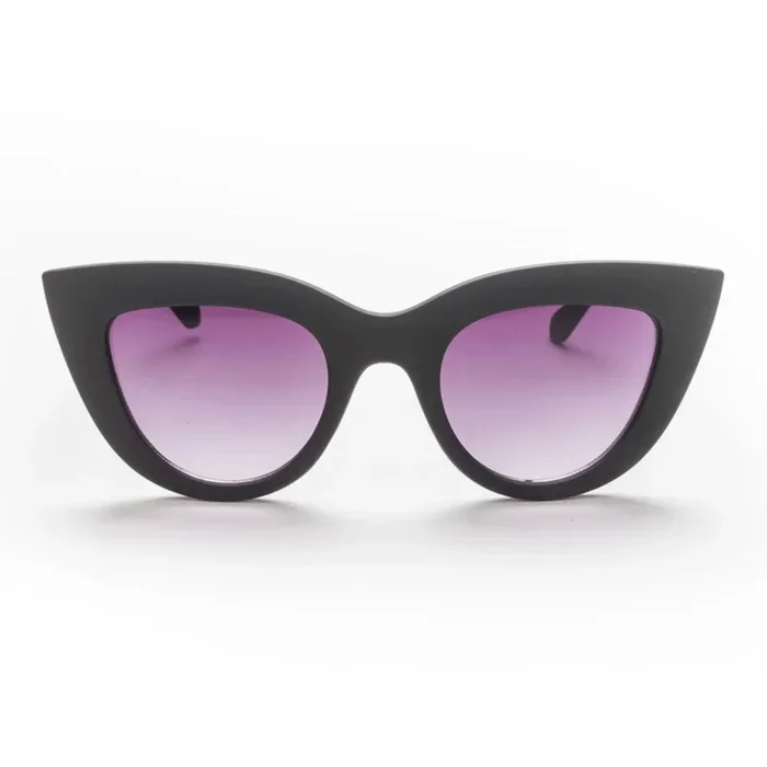OKKIA Occhiale da Sole Premontato Gatto Big Frame Mod. Claudia Black