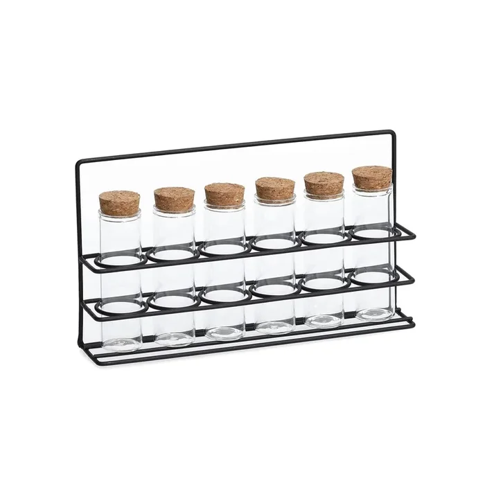 Organizer Con 7 Provette Portaspezie 55ml