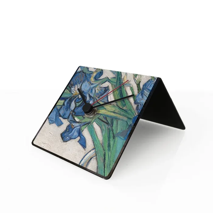 Orologio da tavolo e da scrivania in metallo con magneti e calendario “VAN GOGH” Art Collection
