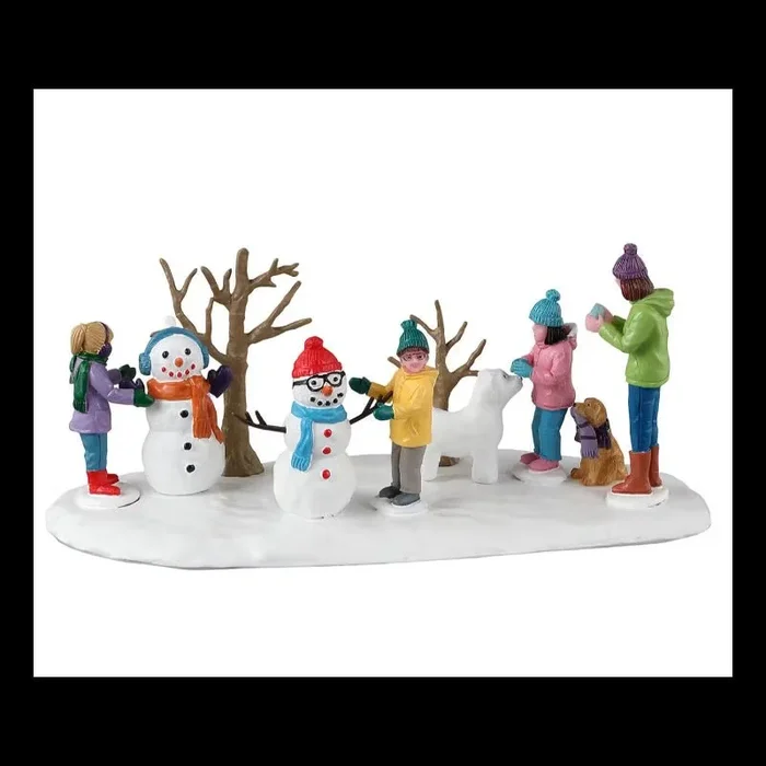 Paesaggio pupazzi di neve e amici-Lemax