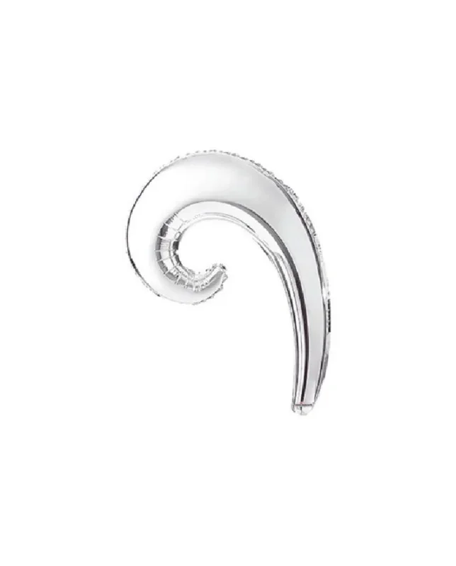 Palloncino Kurly Wave Argento 14″