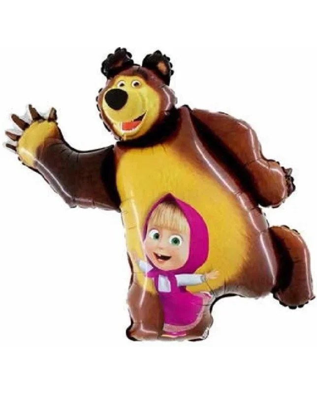 Palloncino Orso e Masha 90cm