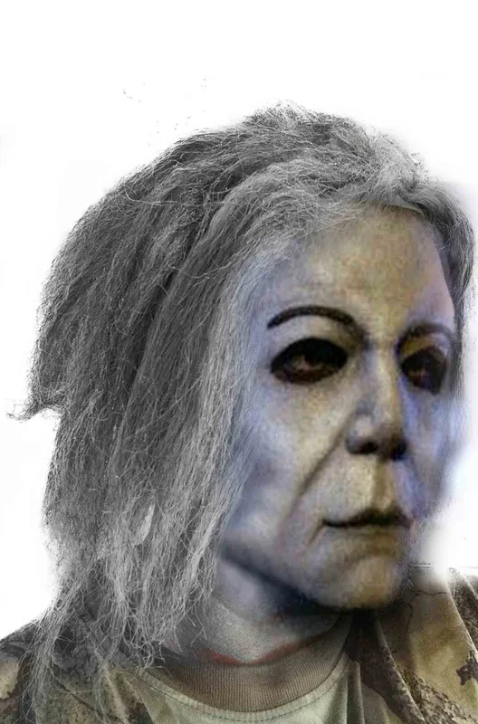 Parrucca capelli Michael Myers montata su calotta