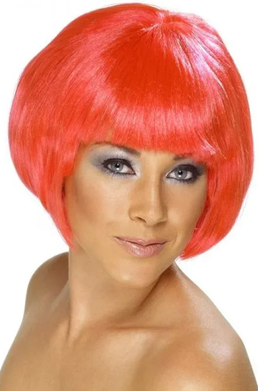 Parrucca donna fucsia corta a caschetto