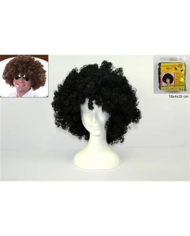 PARRUCCA RICCIA NERA BUSTAART.YC-90062EN