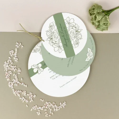 Partecipazione Nozze Originale Verde – Po