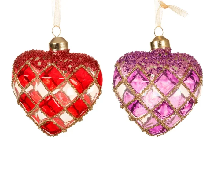 Pendente Cuore Trasparente 8 Cm 1 Pezzo