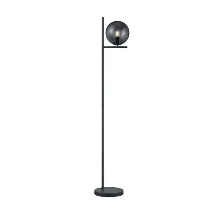 Piantana Linea Pure in Metallo Antracite con Vetri Fumè Altezza 150 cm