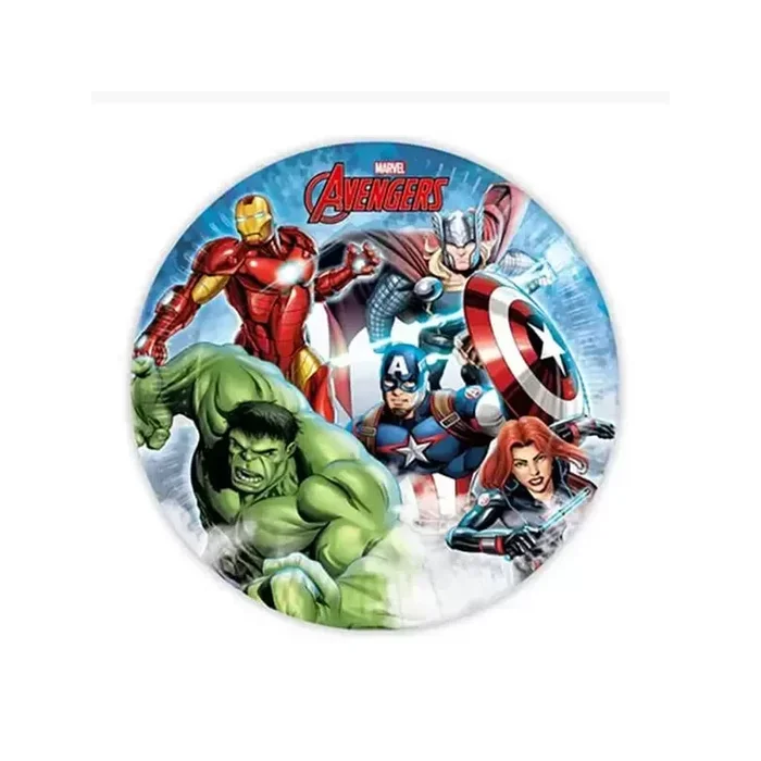 Piatto 23 cm 8 pz Avengers Infinity Stones
