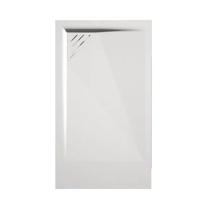 Piatto Doccia 80×80 Effetto Pietra Con Scarico a Sinistra Duplach “Mio ” Bianco