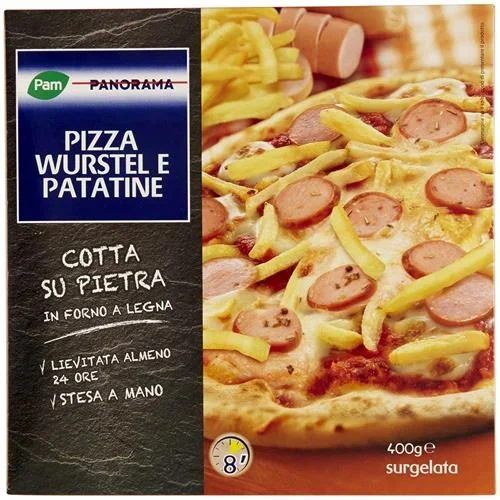 PIZZA SURGELATA WURSTEL PATATINE