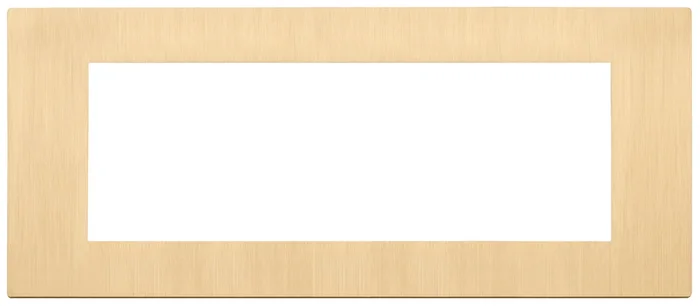 PLACCA 7 MODULI ORO SPAZZOLATO VIMAR LINEA 30657.70