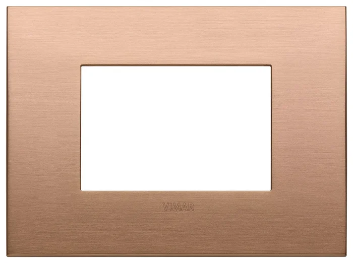 PLACCA VIMAR ARKE’ 3 MODULI RAME SPAZZOLATO 19653.11